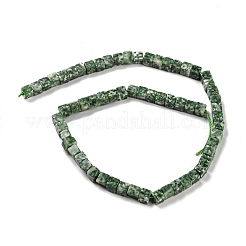 Fili di perle di diaspro spot verde naturale&nbsp;G-Q1008-B04