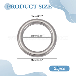 25 шт. соединительные кольца из нержавеющей стали&nbsp;FIND-ME0002-64