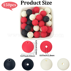 Прорезиненные бусины с имитацией силикона и акрила&nbsp;MACR-PA0001-06B-05