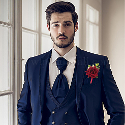 4шт. шелковая брошь AJEW-CP0007-51