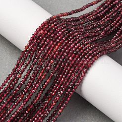 Гранат природный бисер нитей G-RM241221-A18