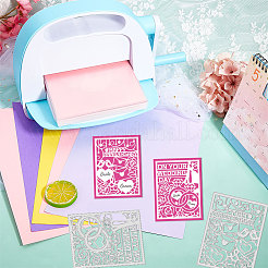 Углеродистая сталь разрезает трафареты DIY-WH0309-1450