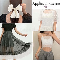 Широкая кружевная отделка в форме ресниц из полиэстера длиной 3 м.&nbsp;OCOR-WH0020-19B