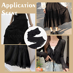 Двухслойная плиссированная лента из полиэстера длиной 3 ярд.&nbsp;OCOR-WH0090-044A