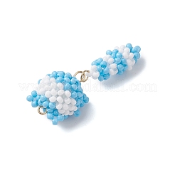 3 шт. подвески в виде кошек из стеклянных бусин&nbsp;PALLOY-MZ01043