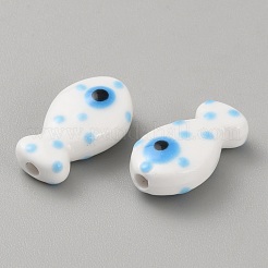 Фарфоровые бусины ручной работы&nbsp;PORC-TAC0009-03A