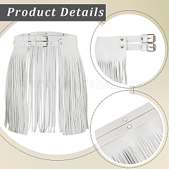 Пояса для юбок из искусственной кожи с бахромой AJEW-WH20020-266B