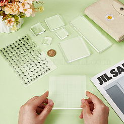 7 шт. набор инструментов для штамповки квадратных и прямоугольных акриловых штампов&nbsp;DIY-OC0012-70