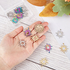 18 шт. подвески из нержавеющей стали 304 двух цветов&nbsp;STAS-BBC0001-77