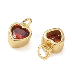 Charms in ottone zirconi a pavé di ottone&nbsp;CU-CBABEB3-02G