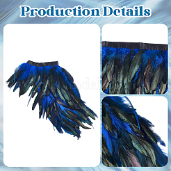 Накидка из натуральных перьев в готическом стиле AJEW-WH20067-017D