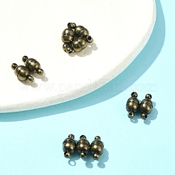 10шт круглые латунные магнитные застежки с петлями KK-FS0001-34AB