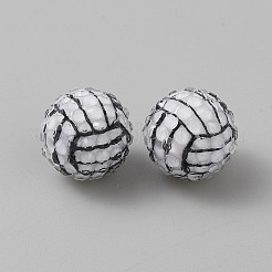 Sport undurchsichtige Acrylperlen&nbsp;LS-MACR-CJC0004-31B