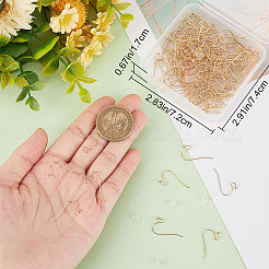 150шт латунный крючок для сережек KK-BBC0008-30