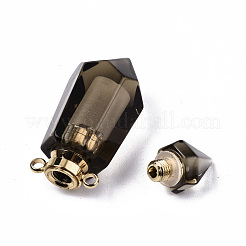 Facettierte natürliche Rauchquarzanhänger&nbsp;G-T131-15C