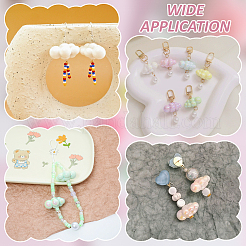 50 шт. Непрозрачные акриловые бусины&nbsp;MACR-ME0001-06