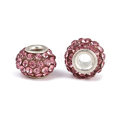 Бусины со стразами из смолы&nbsp;CPDL-H001-10x7mm-9