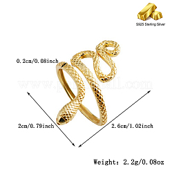 Кольцо-змея из стерлингового серебра S925 PJ5372-1