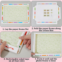 Kit fai da te per cornice per foto con bouquet di fiori e bottoni&nbsp;DIY-WH20001-72D