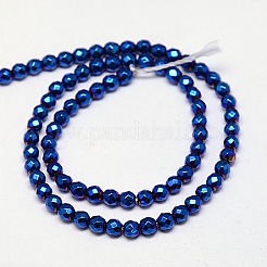 Electroplate non magnetici ematite sintetico fili di perline&nbsp;G-J169B-2mm-03