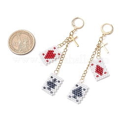 Железные серьги с защелкой EJEW-MZ00403