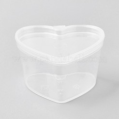 45ml scatola di condimento a forma di cuore&nbsp;CON-WH0031-01