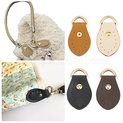 8 шт. 4-х цветные головки молний из коровьей кожи PURS-CL0001-01A