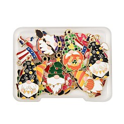 16шт 8 стиля подвески из сплава с эмалью&nbsp;ENAM-FP0003-11