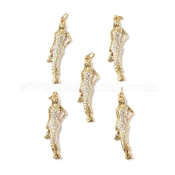 Латунные микро проложить кубического циркония подвески KK-E068-VF282