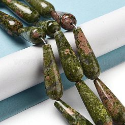 Природные Unakite бисер нитей G-P528-H12-01