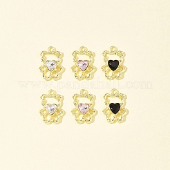 Сплав 10шт с подвесками со стразами ALRI-FS0001-07