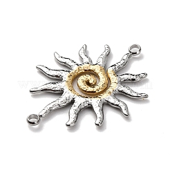 Подвески-солнце из двухцветной нержавеющей стали 304&nbsp;STAS-A121-03P