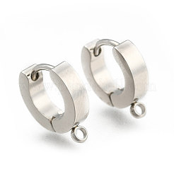 Устойчивые к потускнению персонализированные серьги-кольца унисекс из нержавеющей стали 304&nbsp;LS-EJEW-G120-59P