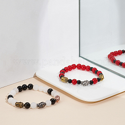 Сплавочные овальные бусины тибетского стиля &nbsp;PALLOY-PH0001-09