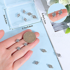 20 шт. соединительные звенья из нержавеющей стали 304 с кристаллами и стразами&nbsp;STAS-BBC0009-19P