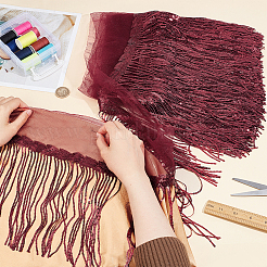 Отделка кисточки блестками DIY-WH0430-536D