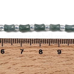 Натуральные бусины из мьянманского жадеита&nbsp;G-F822-A01-01