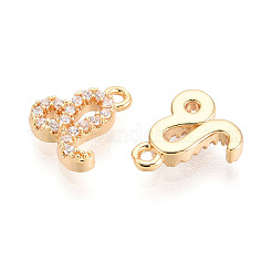 Латунные микро проложить кубического циркония подвески KK-N263-148D-G