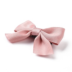 Однотонная заколка из ткани аллигатора с бантом&nbsp;LS-PHAR-D013-04A