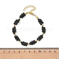 Bracelets en perles de raisin en pierre naturelle mélangée pour femmes&nbsp;BJEW-JB14249