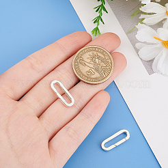 スターリングシルバーのスプリングゲート925個（リング付き）  925銀メッキ  20x7x2mm&nbsp;FIND-PH0021-77A