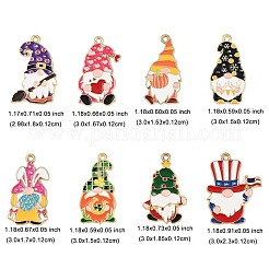 16шт 8 стиля подвески из сплава с эмалью&nbsp;ENAM-FP0003-11