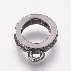 Staffe per tubi in ottone cubic zirconia&nbsp;KK-P134-64B