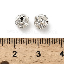 6 мм латунные хрустальные бусины со стразами KK-S519-01A-02S