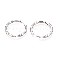Pendientes de aro de acero inoxidable 304&nbsp;EJEW-T048-24E-P