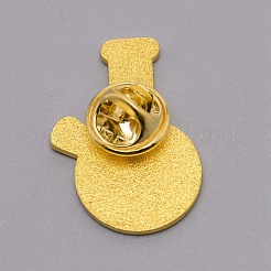 Broches émaillées en alliage&nbsp;JEWB-WH0010-06G