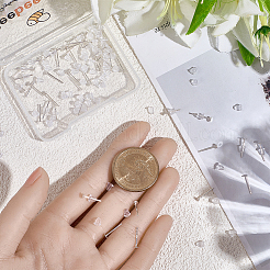 20 пара 925 плоских сережек-гвоздиков из стерлингового серебра&nbsp;STER-BBC0009-01