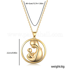 Полые латунные ожерелья с подвеской «мать обнимает ребенка» для женщин на день матери RD9291