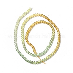 Brins de perles de verre de couleur dégradé transparent&nbsp;GLAA-H021-01B-15