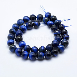 Природных тигровый глаз бисер нитей&nbsp;LS-G-K203-86-10mm